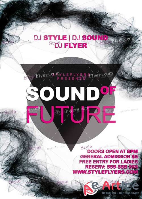 Sound Of Future V1 PSD Flyer Template