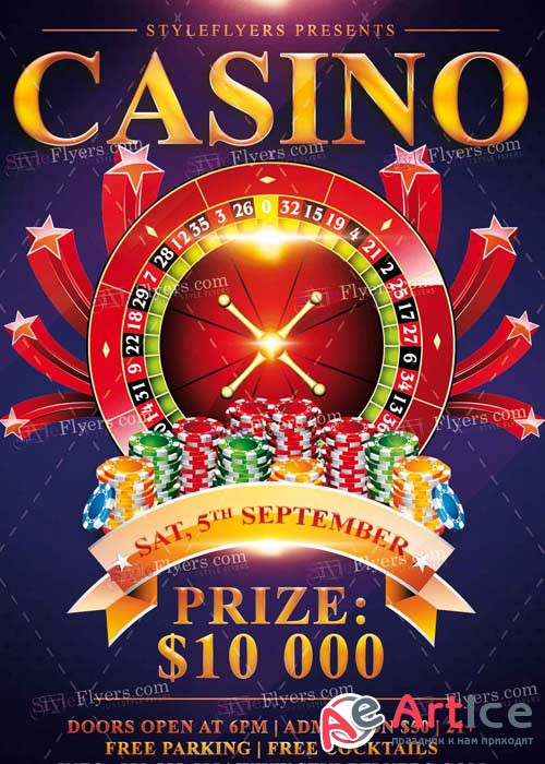 Casino V7 PSD Flyer Template