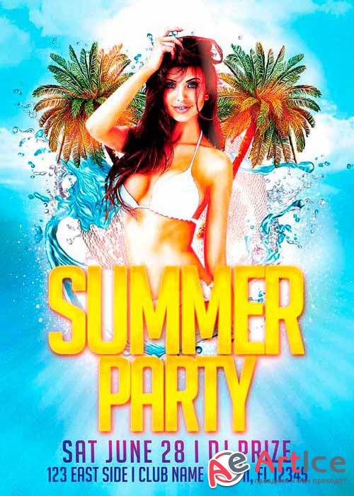 Summer Party Flyer Template Vol.2