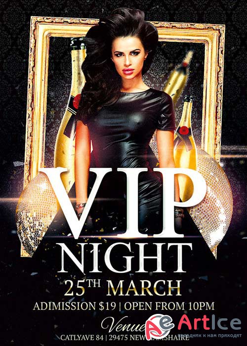 Vip Night Club V10 Flyer Template