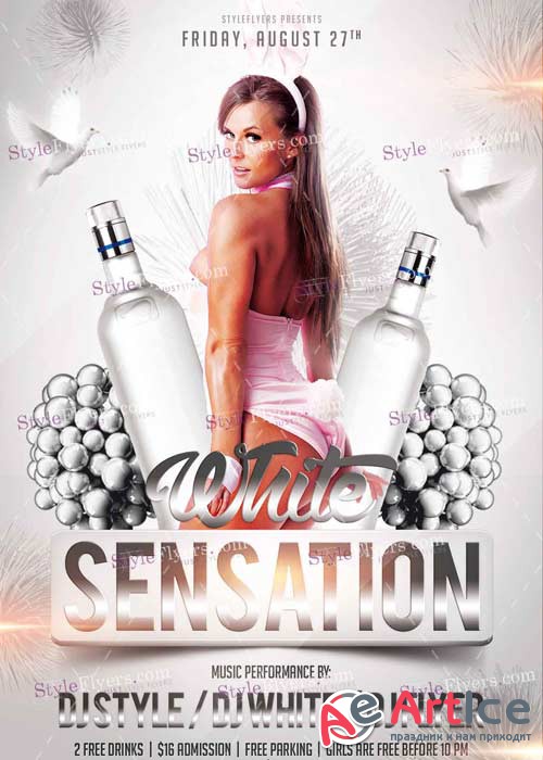 White Sensation V5 PSD Flyer Template