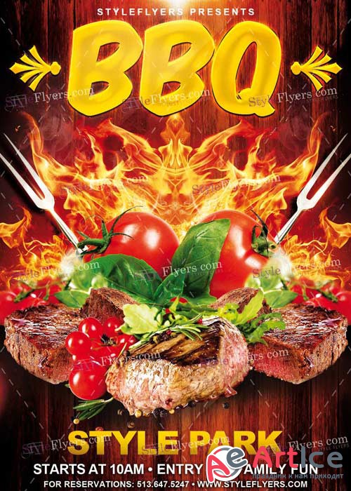 BBQ V7 PSD Flyer Template