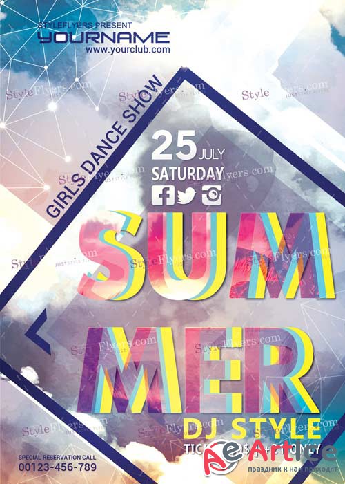 Summer V9 PSD Flyer Template