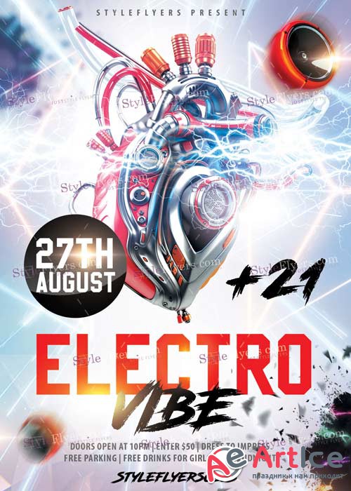 Electro Vibe V2 PSD Flyer Template