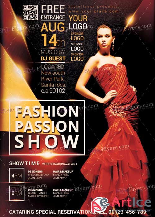 Fassion Passion V5 PSD Flyer Template