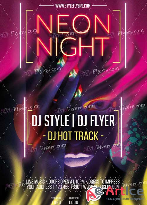 Neon V3 PSD Flyer Template