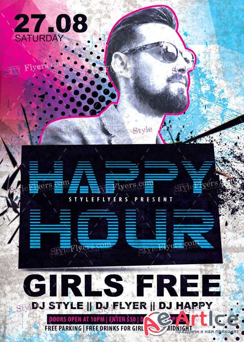 Happy Hour V4 PSD Flyer Template