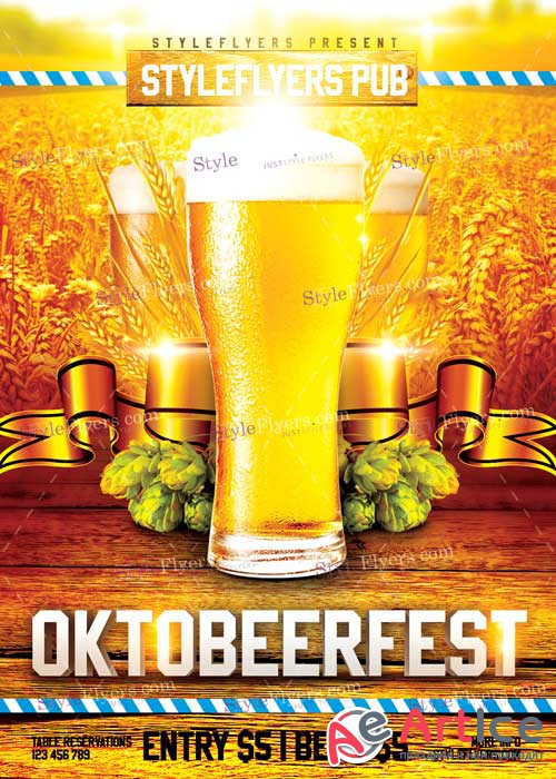 Oktobeerfest V13 PSD Flyer Template