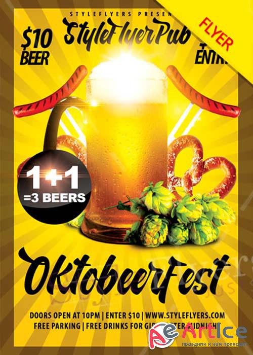 Oktobeerfest V12 PSD Flyer Template