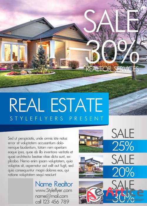 Real Estate V5 PSD Flyer Template