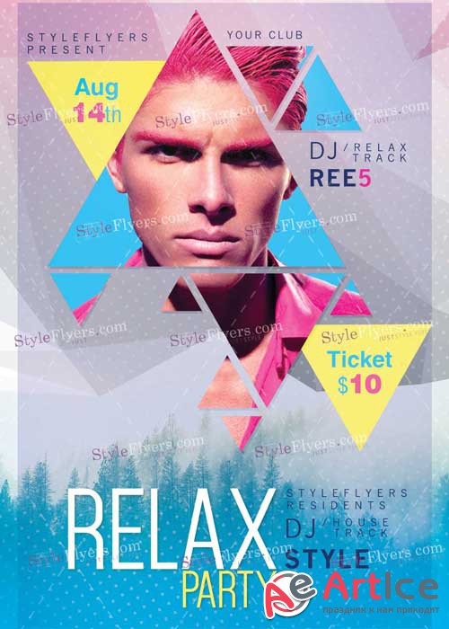 Relax PSD V3 Flyer Template