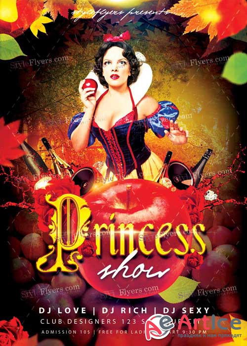 Princess Show PSD V2 Flyer Template