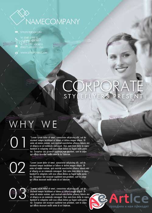 Corporate V10 Flyer PSD Template