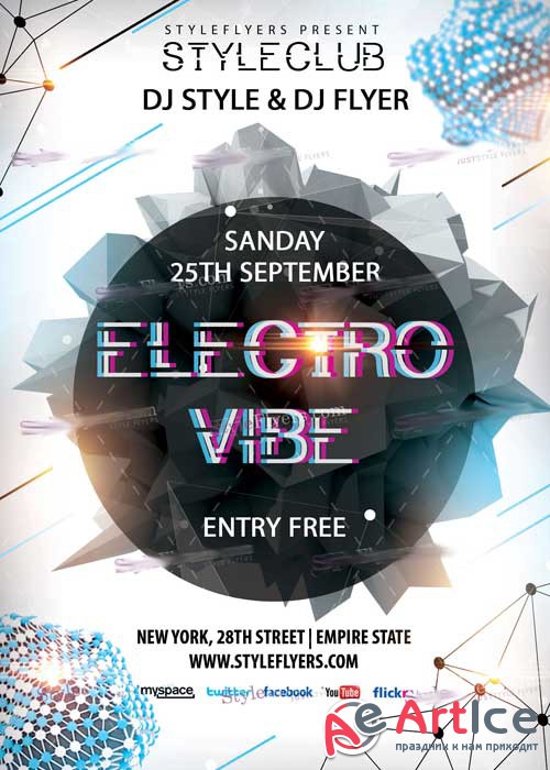 Electro Vibe V3 PSD Flyer Template