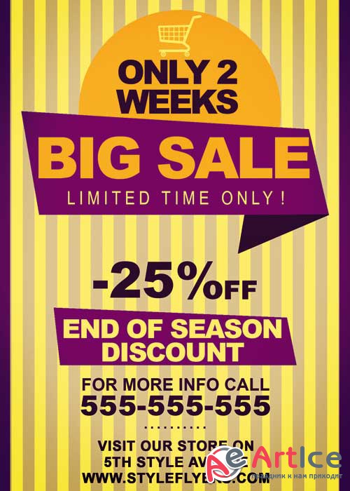 Big Sale V9 PSD Flyer Template