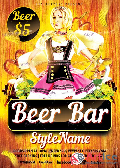 Beer Bar V11 PSD Flyer Template