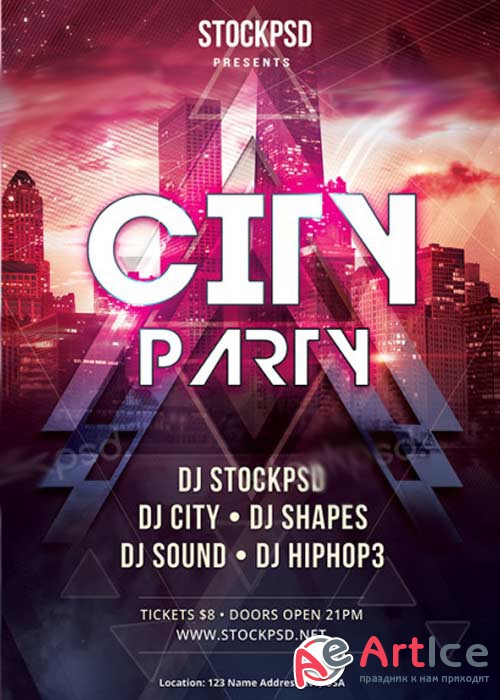 City Party V12 PSD Flyer