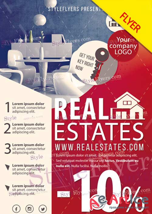 Real Estate V11 PSD Flyer Template