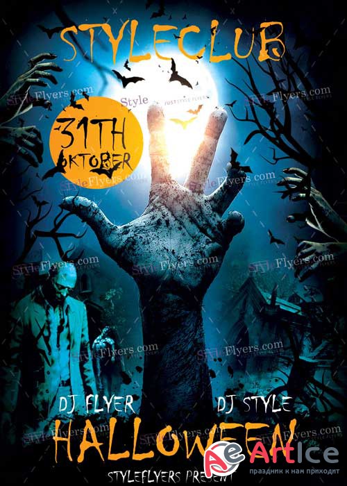 Halloween PSD Flyer Template