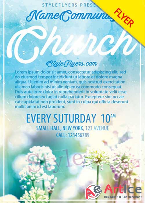 Church V7 PSD Flyer Template