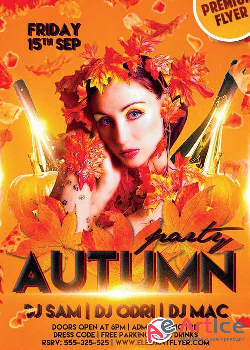 Autumn Flyer PSD V2 Template + Facebook Cover