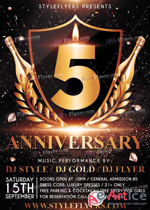 Anniversary PSD V2 Flyer Template