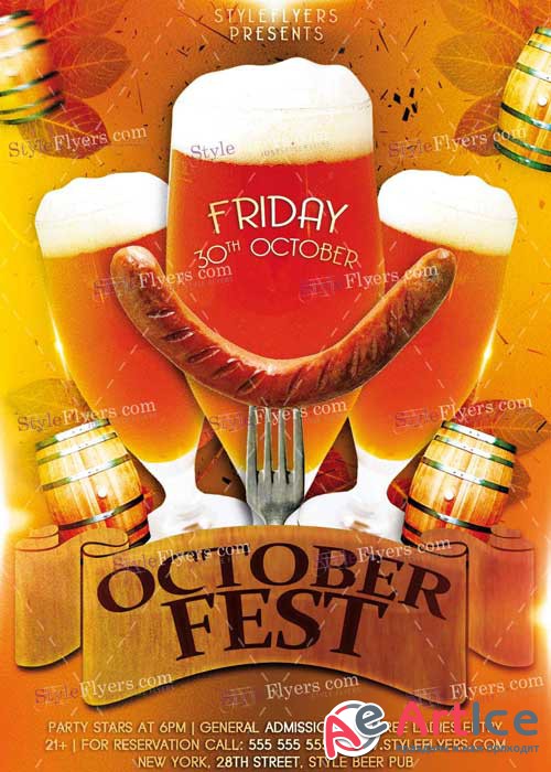 Oktoberfest PSD V3 Flyer Template