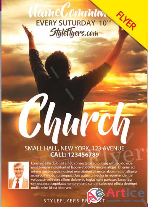 Church PSD V12 Flyer Template