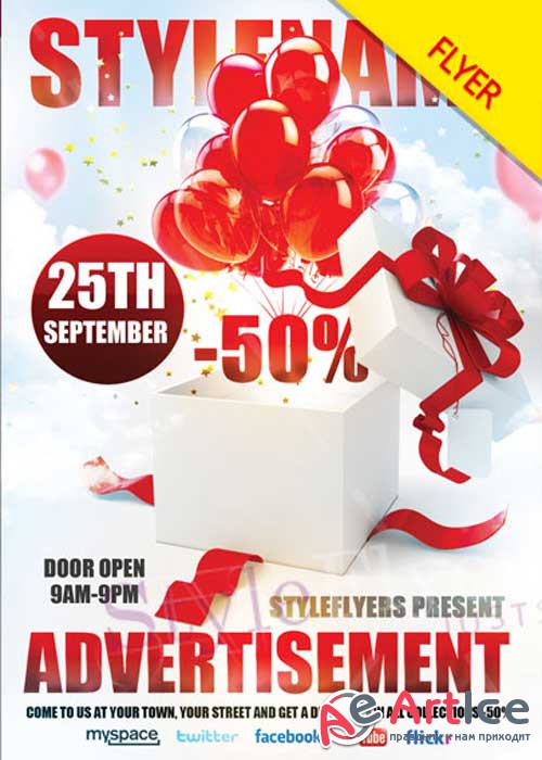 Advertisement V5 PSD Flyer Template