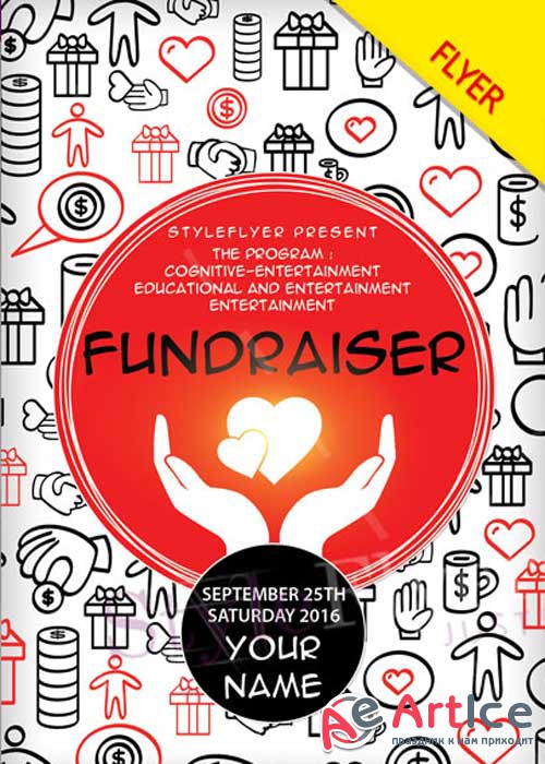 Fundraiser V2 PSD Flyer Template