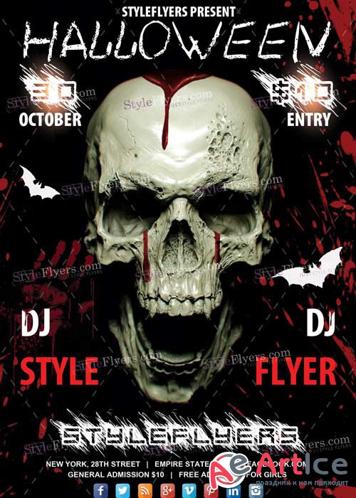 Halloween V14 PSD Flyer Template