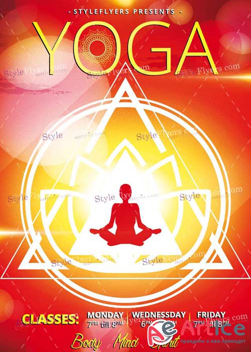 Yoga PSD V5 Flyer Template