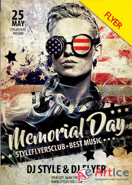 Memorial Day PSD V2 Flyer Template