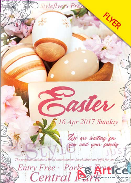 Easter PSD V4 Flyer Template