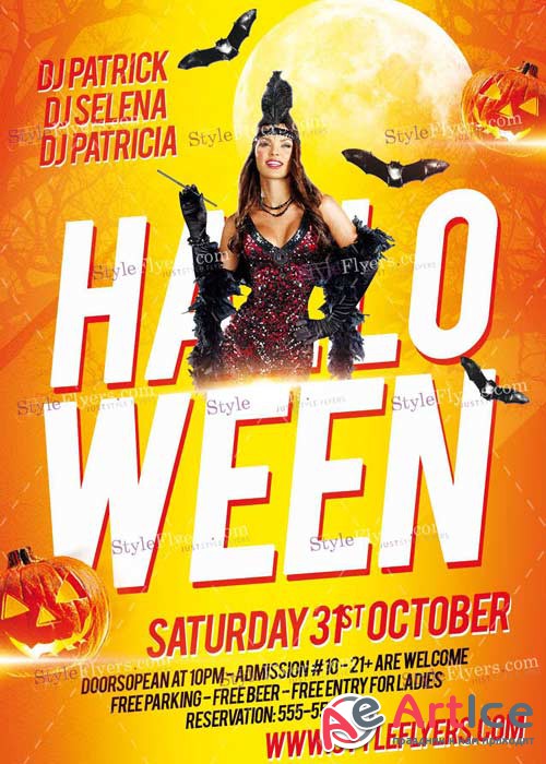 Halloween V20 PSD Flyer Template