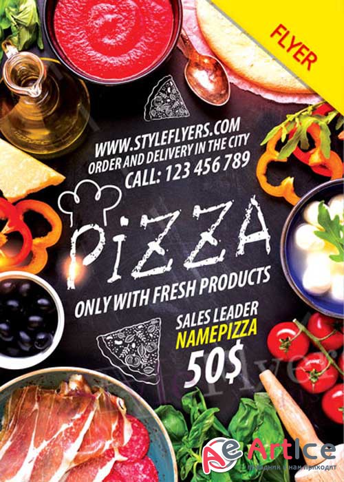 Pizza V5 PSD Flyer Template