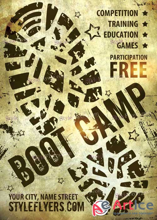 Boot Camp V1 PSD Flyer Template