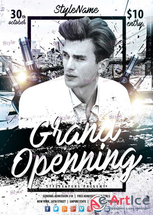 Grand Opening V14 PSD Flyer Template