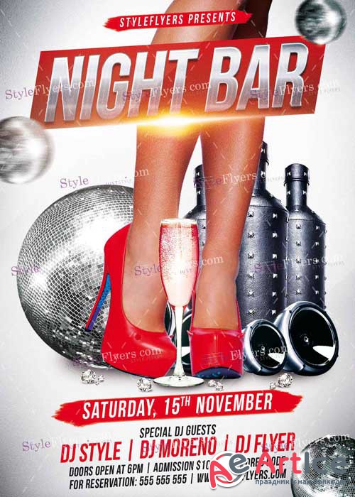 Night Bar V2 PSD Flyer Template