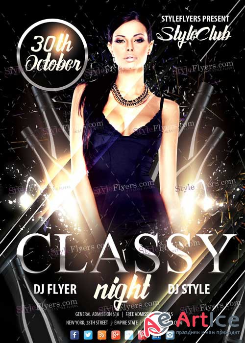 Classy Night V7 PSD Flyer Template