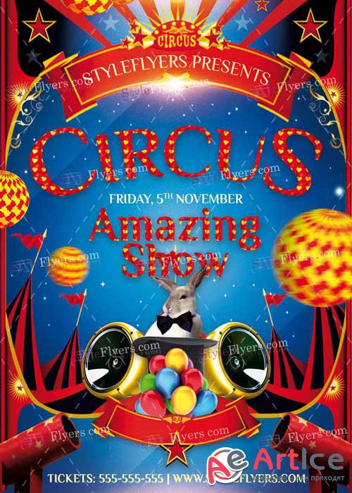 Circus V4 PSD Flyer Template