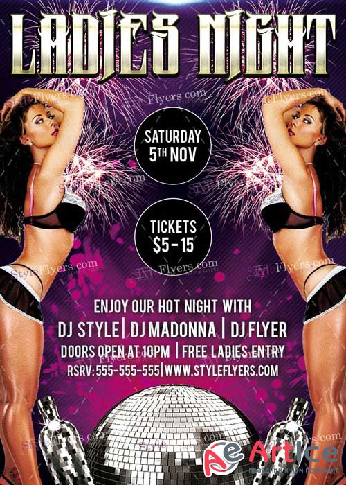 Ladies Night PSD V7 Flyer Template