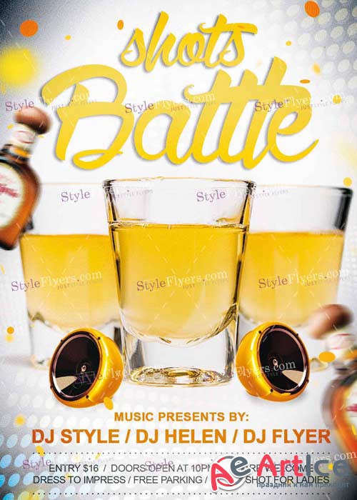 Shots Battle PSD V7 Flyer Template