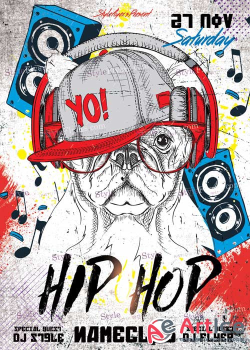 Hip-Hop V6 PSD Flyer Template