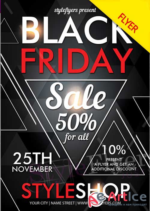 Black Friday PSD V11 Flyer Template