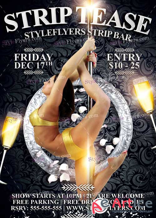 Strip Tease PSD V1 Flyer Template