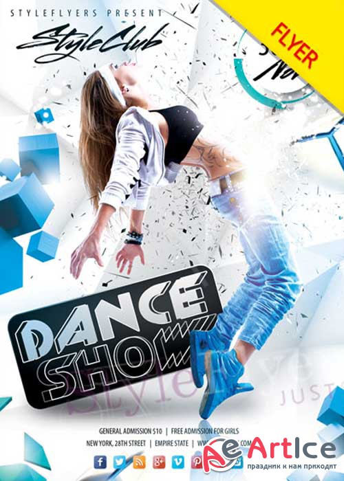 Dance Show PSD V5 Flyer Template