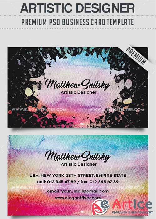 Artistic Designer PSD V2 Business Card Templates