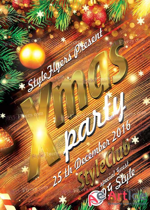 Xmas Party PSD V9 Flyer Template