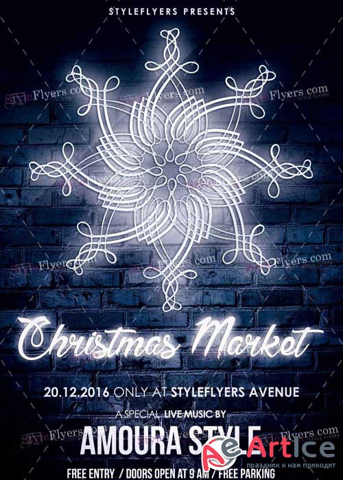 Christmas Market PSD V14 Flyer Template